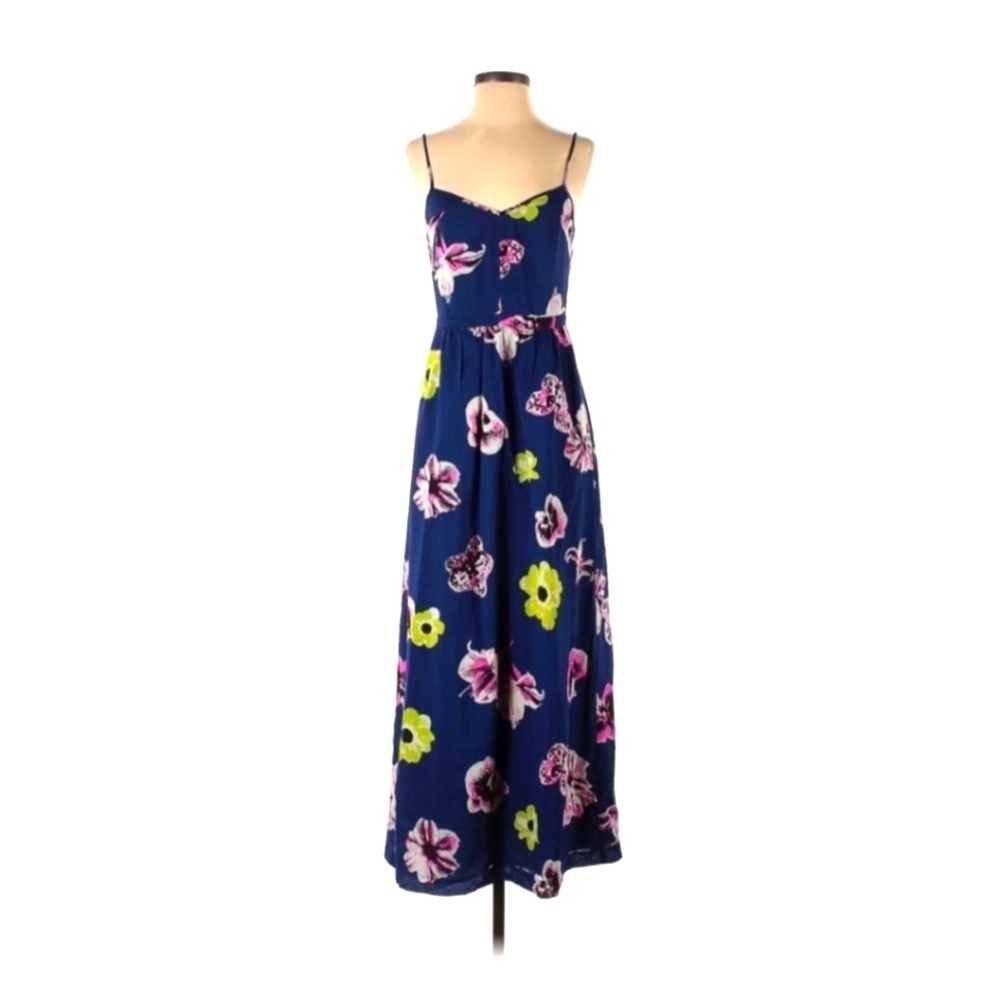 Jcrew floral tropical maxi dress size 0